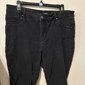 Womens D jeans capris.  Size 16 Black